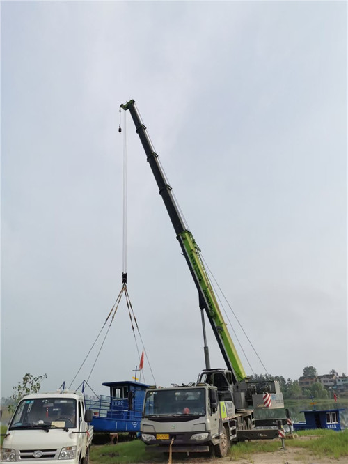 平陆县桥梁建设吊装案例
